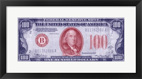 Framed Modern Currency VIII Print