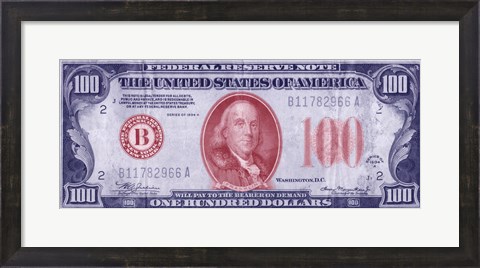 Framed Modern Currency VIII Print
