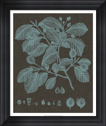Framed Shimmering Leaves III Print