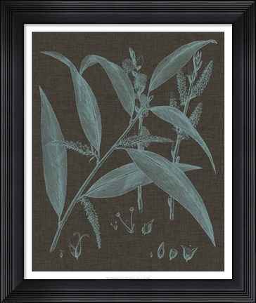 Framed Shimmering Leaves IV Print
