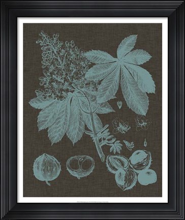 Framed Shimmering Leaves VI Print