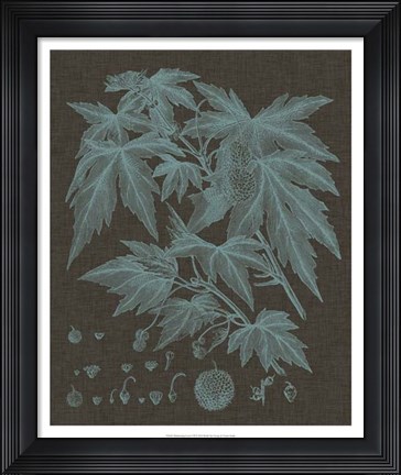 Framed Shimmering Leaves VII Print
