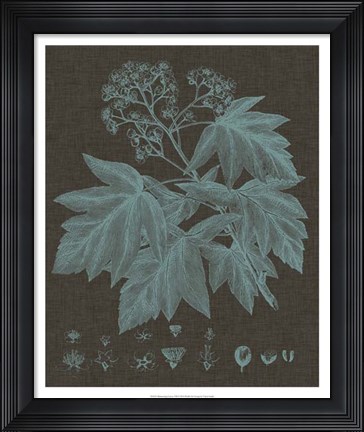 Framed Shimmering Leaves VIII Print
