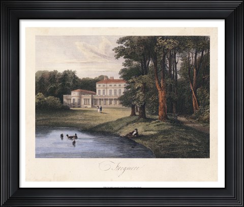 Framed English Countryside I Print