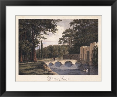Framed English Countryside II Print