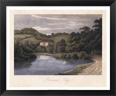 Framed English Countryside III Print