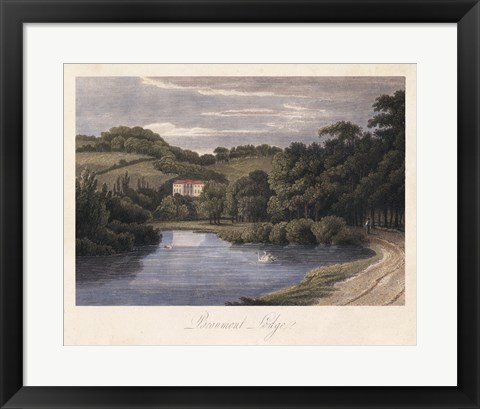 Framed English Countryside III Print