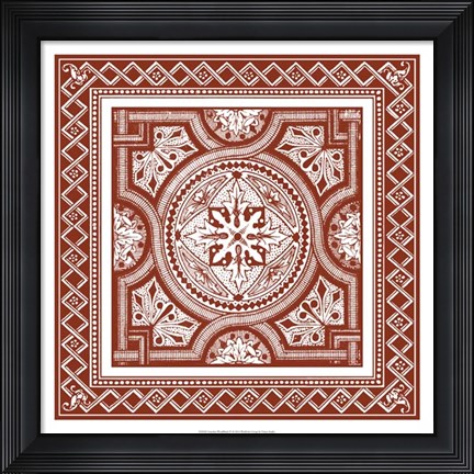 Framed Cinnabar Woodblock IV Print