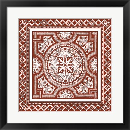 Framed Cinnabar Woodblock IV Print