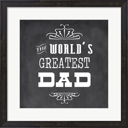 Framed World&#39;s Greatest Dad II Print