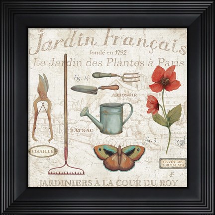 Framed Royal Garden III Print