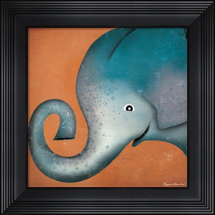 Framed Elephant WOW Print