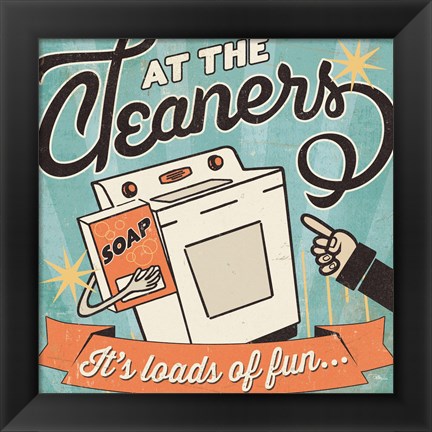 Framed Cleaners II Print