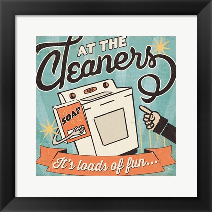 Framed Cleaners II Print