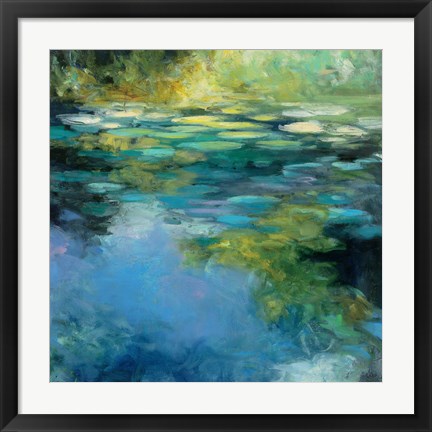 Framed Water Lilies III Print