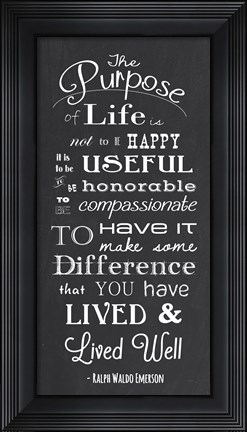 Framed Purpose Print