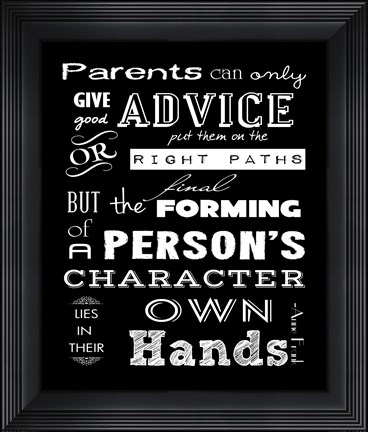 Framed Forming of a Person&#39;s Character Print