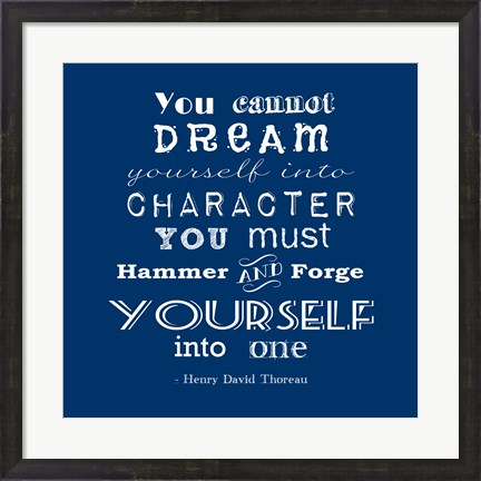 Framed Character quote Print