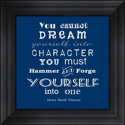 Framed Character quote Print
