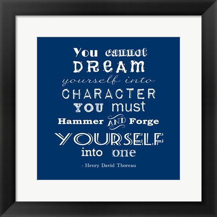 Framed Character quote Print