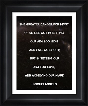 Framed Achieving Our Mark Print