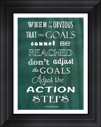 Framed Goals Print