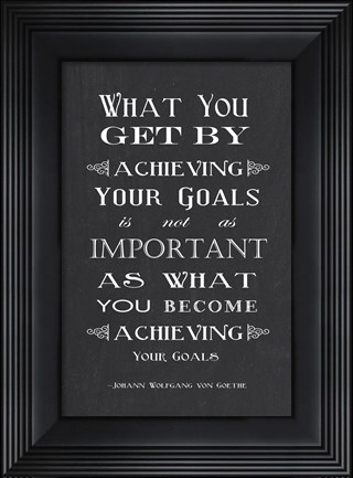 Framed Achieving Your Goals Print