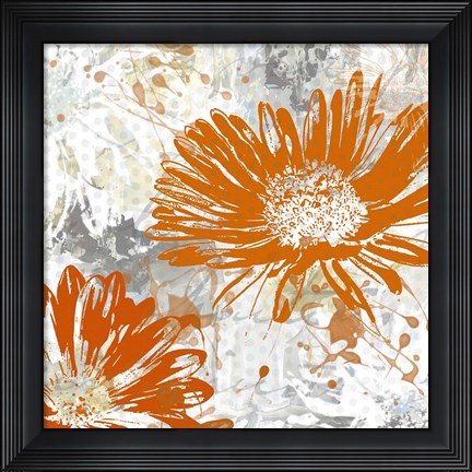 Framed Upsy Daisy I Print