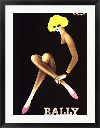 Framed Bally Print