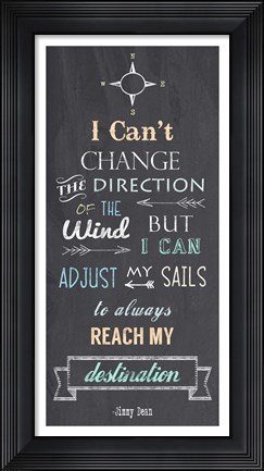 Framed Direction Of The Wind Print