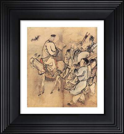 Framed Painting of the Nineteen Iimmortals II Print