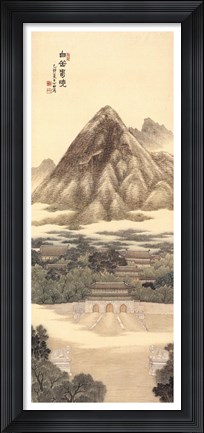 Framed Spring Dawn at Mt. Baegak Print