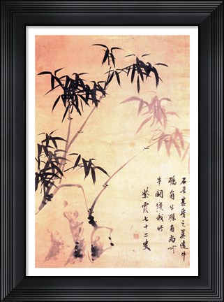 Framed Sin Wi, Bamboos Print