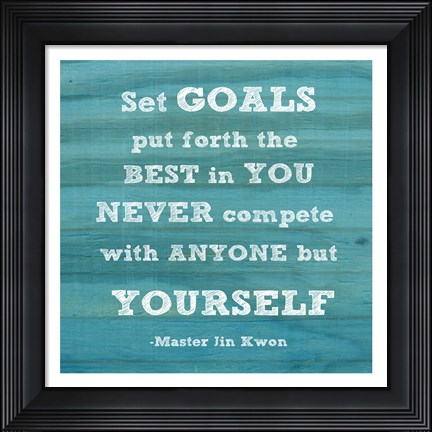 Framed Set Goals square Print