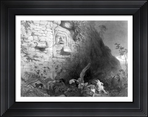 Framed Monument of the Ancient Mayan Race, Quirigua, Guatemala Print