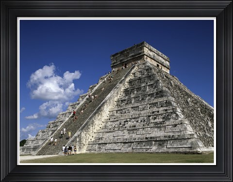 Framed El Castillo Pyramid Print