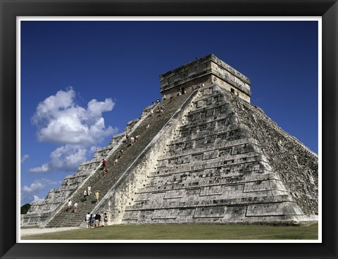 Framed El Castillo Pyramid Print