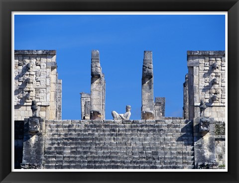 Framed Chac Mool Temple of the Warriors Chichen Itza Print