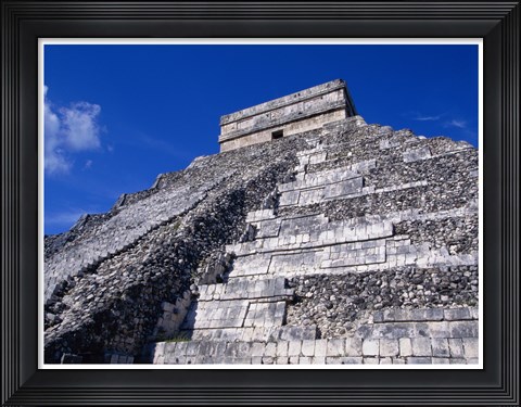 Framed El Castillo Chichen Itza up close Print