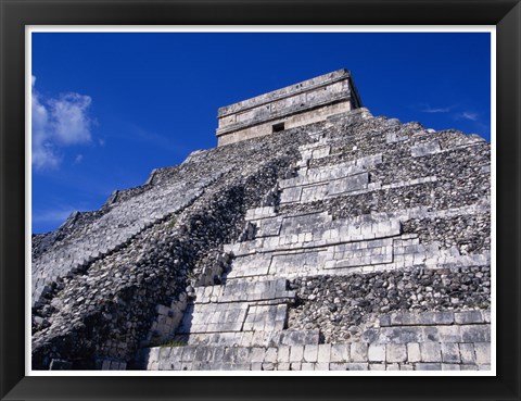 Framed El Castillo Chichen Itza up close Print