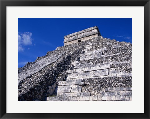 Framed El Castillo Chichen Itza up close Print