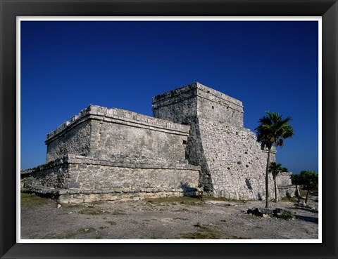 Framed El Castillo, Tulum Print