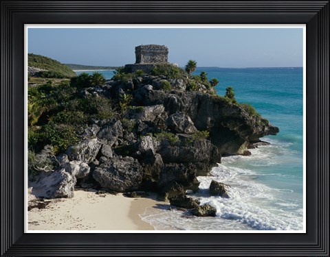 Framed Ruins on a cliff, El Castillo Print