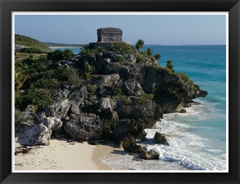 Framed Ruins on a cliff, El Castillo Print