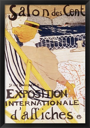 Framed Poster advertising the &#39;Exposition Internationale d&#39;Affiches&#39;, Paris, c.1896 Print