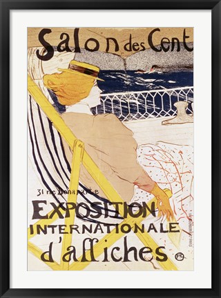 Framed Poster advertising the &#39;Exposition Internationale d&#39;Affiches&#39;, Paris, c.1896 Print