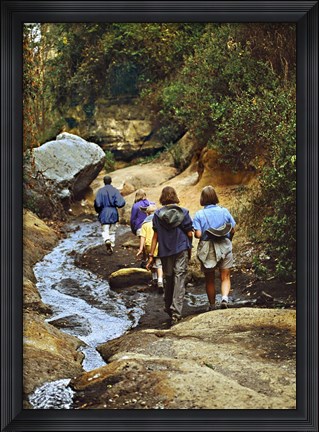 Framed Hiking Hells Gate Kenya Africa Print
