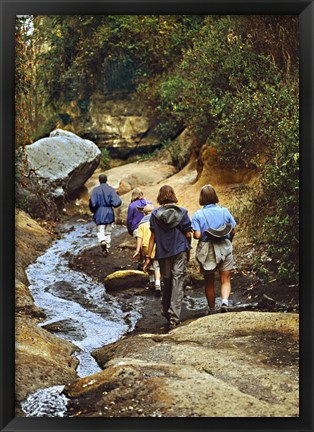 Framed Hiking Hells Gate Kenya Africa Print