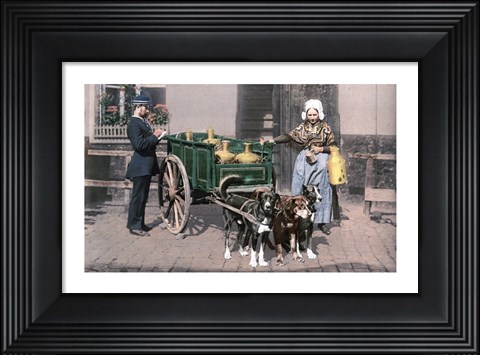 Framed Vintage Dutch Cart Print