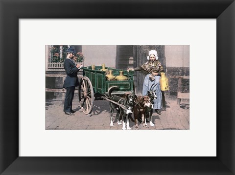 Framed Vintage Dutch Cart Print